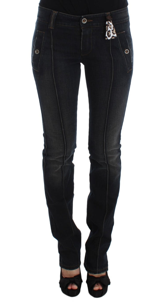 Ermanno Scervino Blue Wash Cotton Slim Fit Jeans $829.00 Ermanno Scervino Luzworld