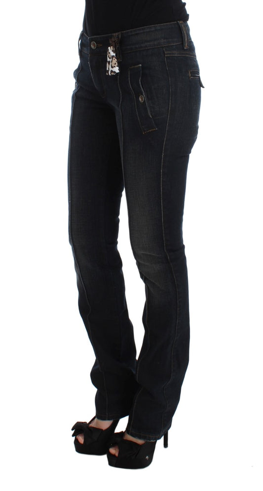 Ermanno Scervino Blue Wash Cotton Slim Fit Jeans $829.00 Ermanno Scervino Luzworld