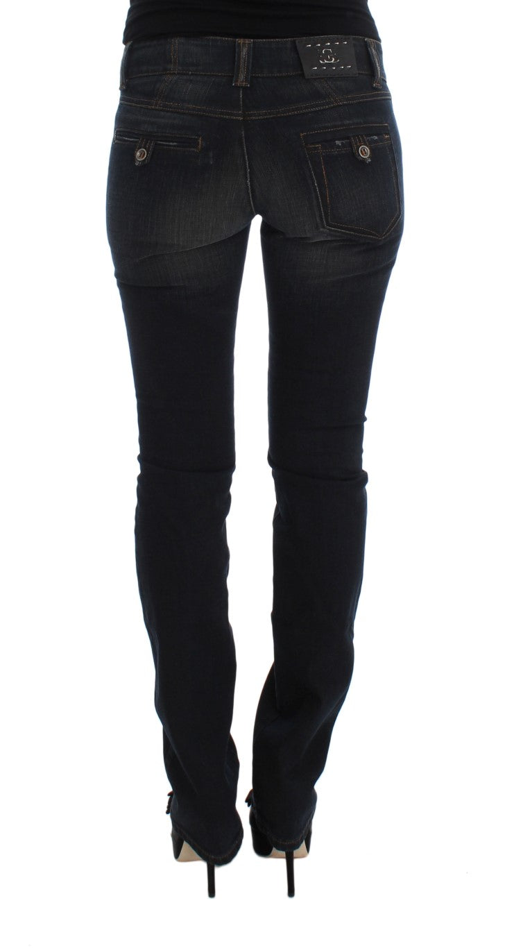 Ermanno Scervino Blue Wash Cotton Slim Fit Jeans $829.00 Ermanno Scervino Luzworld