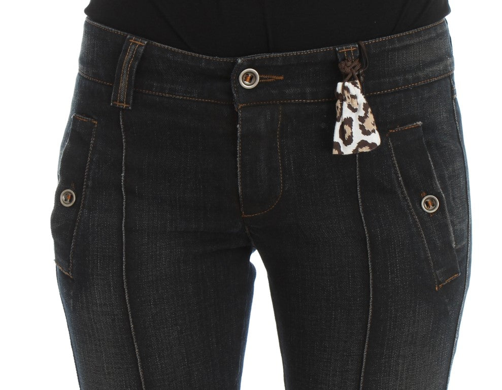 Ermanno Scervino Blue Wash Cotton Slim Fit Jeans $829.00 Ermanno Scervino Luzworld
