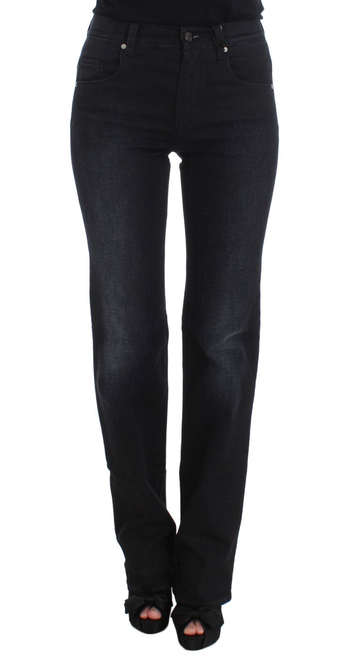 Ermanno Scervino Blue Cotton Blend Slim Fit Bootcut Jeans $829.00 Ermanno Scervino Luzworld