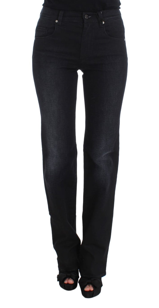 Ermanno Scervino Blue Cotton Blend Slim Fit Bootcut Jeans $829.00 Ermanno Scervino Luzworld