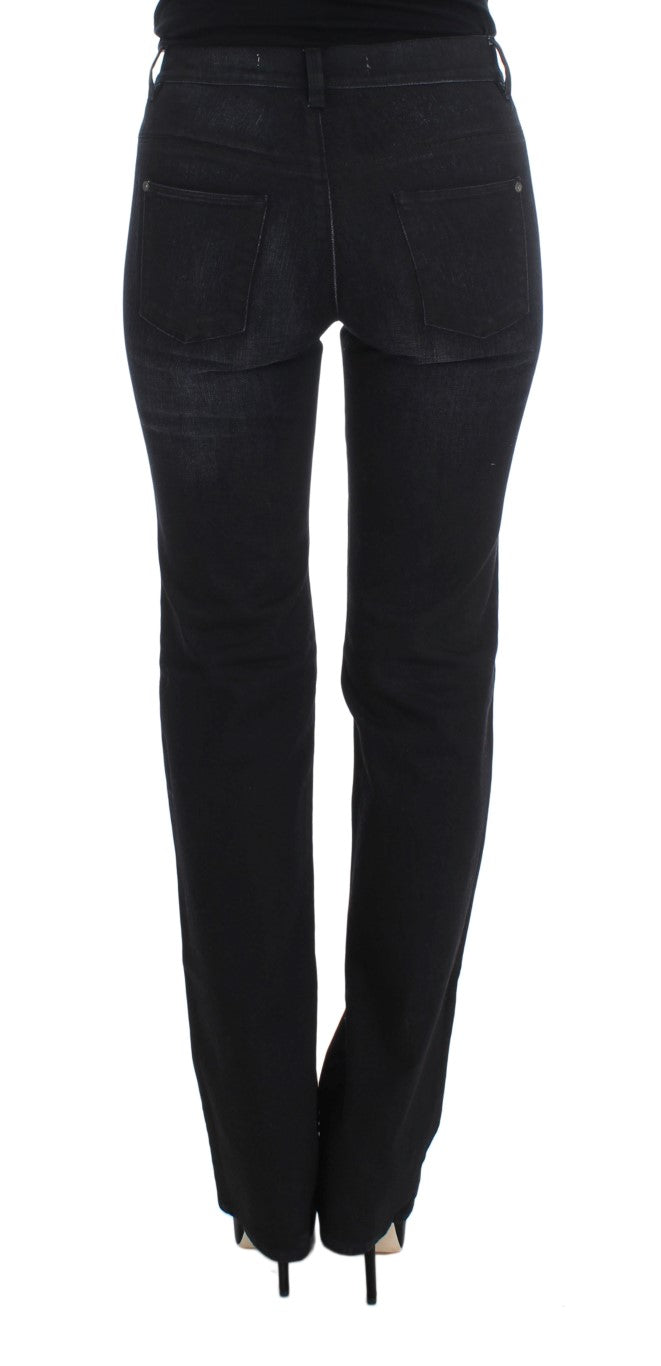 Ermanno Scervino Blue Cotton Blend Slim Fit Bootcut Jeans $829.00 Ermanno Scervino Luzworld