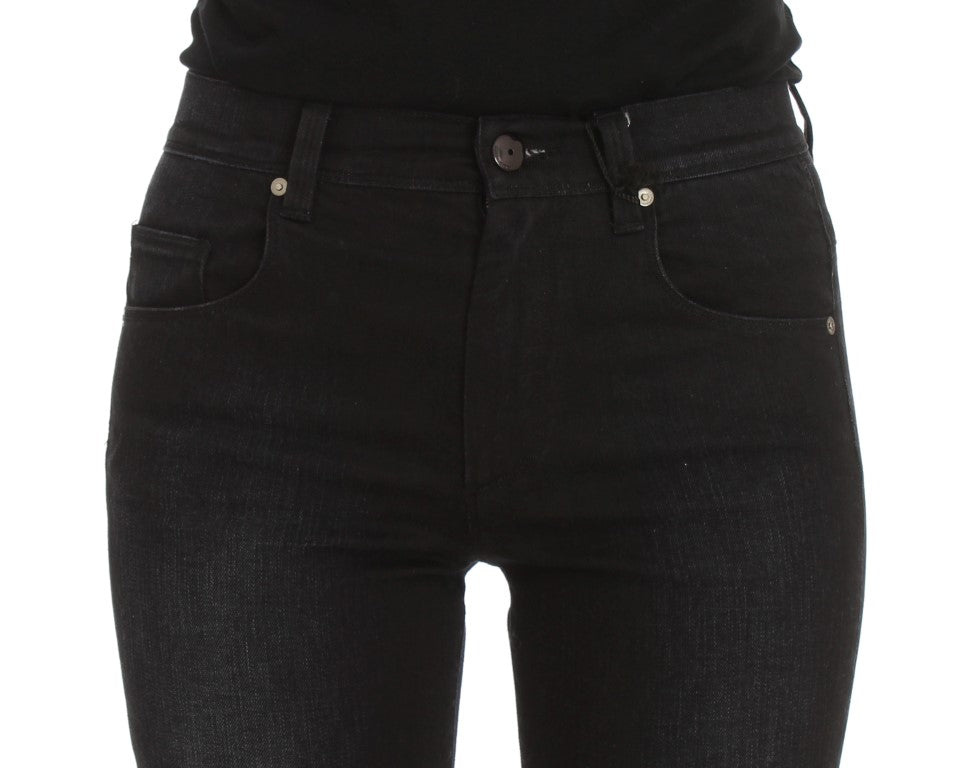 Ermanno Scervino Blue Cotton Blend Slim Fit Bootcut Jeans $829.00 Ermanno Scervino Luzworld