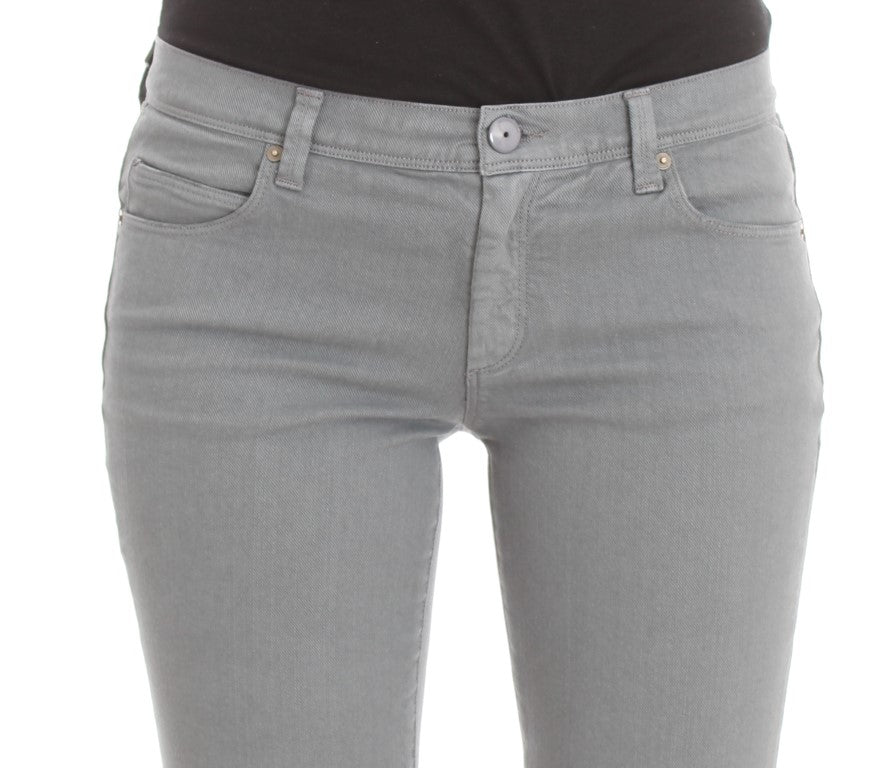 Ermanno Scervino Blue Cotton Blend Slim Fit Bootcut Jeans $829.00 Ermanno Scervino Luzworld
