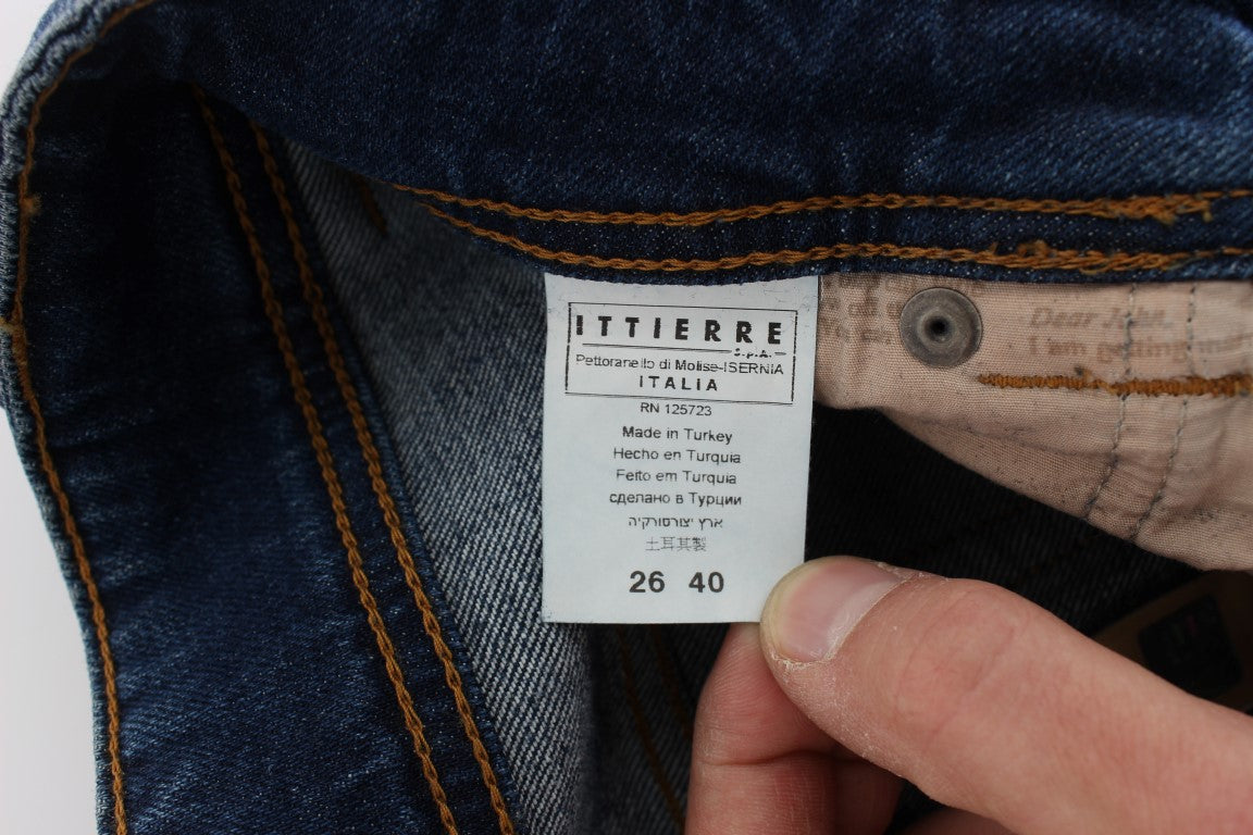 John Galliano Blue Wash Cotton Blend Slim Fit Bootcut Jeans $700.00 John Galliano Luzworld