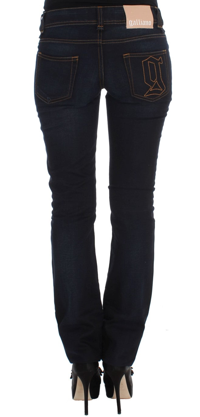 John Galliano Blue Wash Cotton Slim Fit Jeans $713.00 John Galliano Luzworld