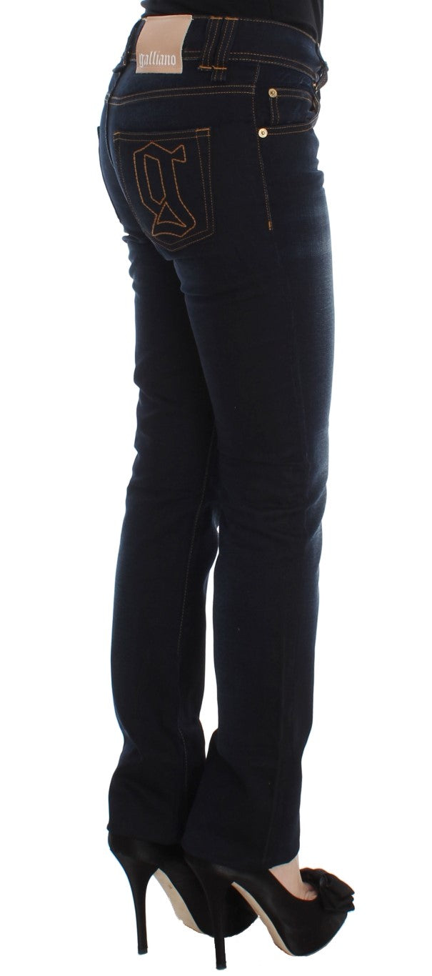 John Galliano Blue Wash Cotton Slim Fit Jeans $713.00 John Galliano Luzworld