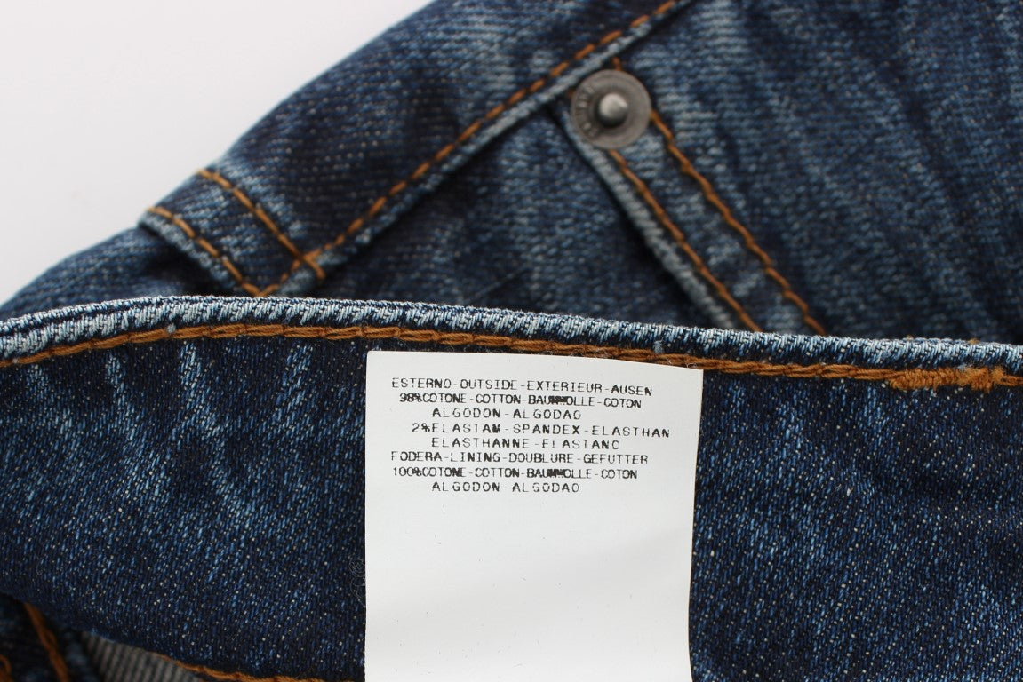 John Galliano Blue Wash Cotton Blend Slim Fit Jeans $713.00 John Galliano Luzworld