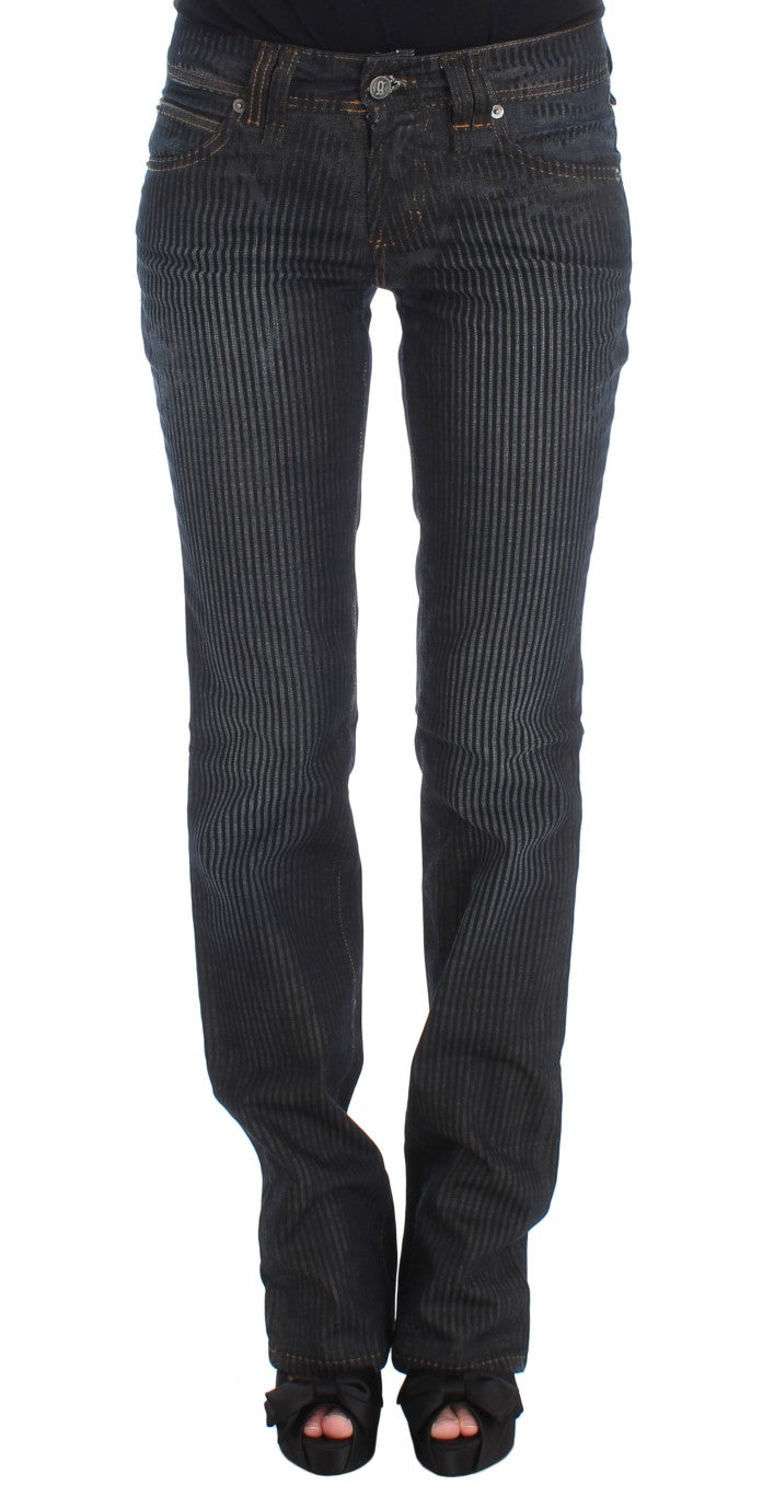 John Galliano Blue Wash Cotton Blend Slim Fit Bootcut Jeans $707.00 John Galliano Luzworld