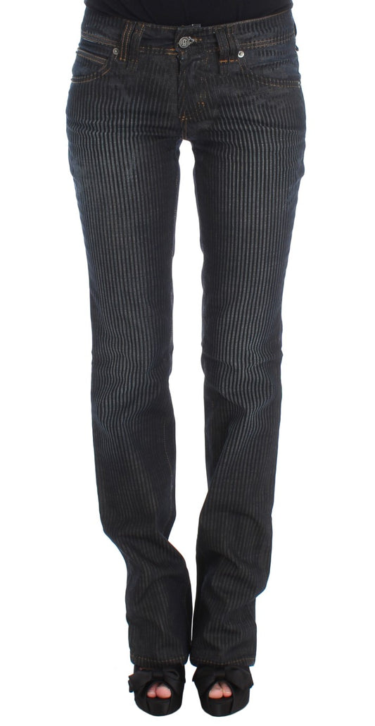 John Galliano Blue Wash Cotton Blend Slim Fit Bootcut Jeans $707.00 John Galliano Luzworld