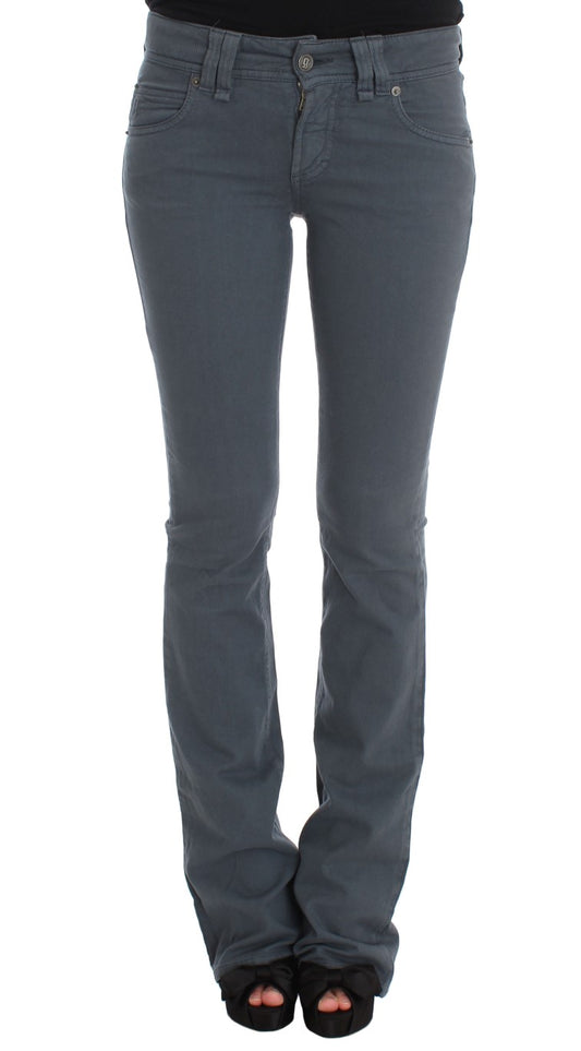 John Galliano Blue Cotton Blend Slim Fit Bootcut Jeans $713.00 John Galliano Luzworld