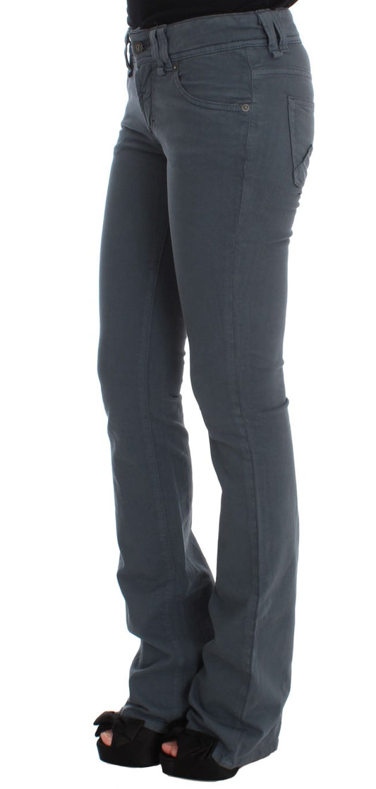 John Galliano Blue Cotton Blend Slim Fit Bootcut Jeans $713.00 John Galliano Luzworld