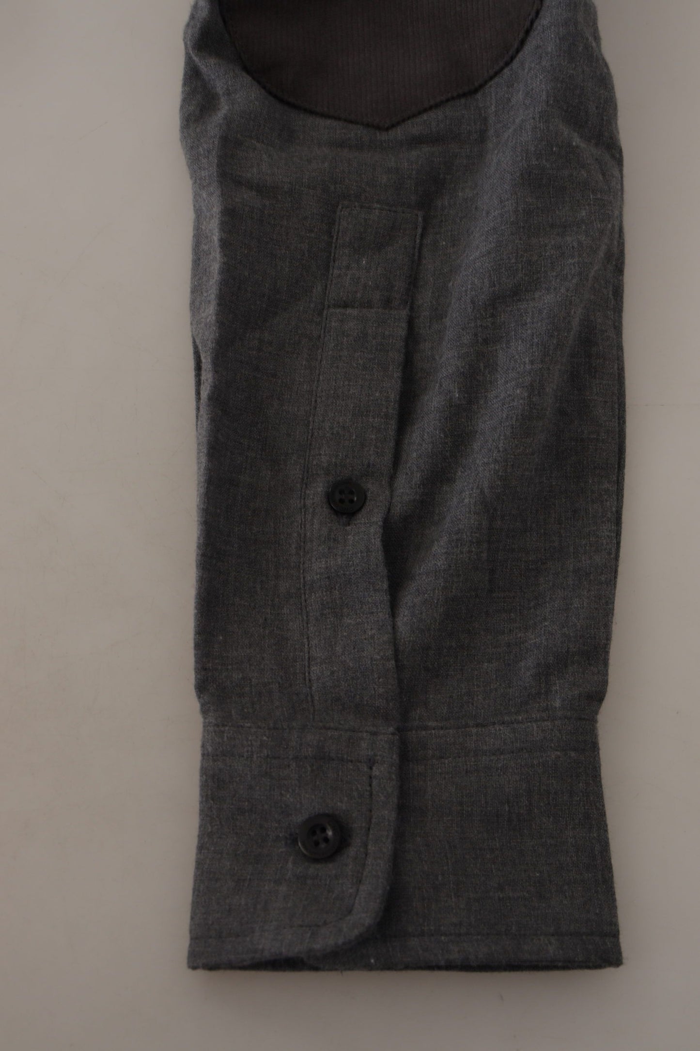 Costume National Dark Gray Cotton Casual Mens Shirt