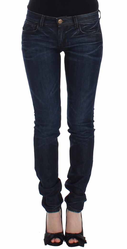 Ermanno Scervino Blue Slim Jeans Denim Pants Skinny Leg Stretch $560.00 Ermanno Scervino Luzworld