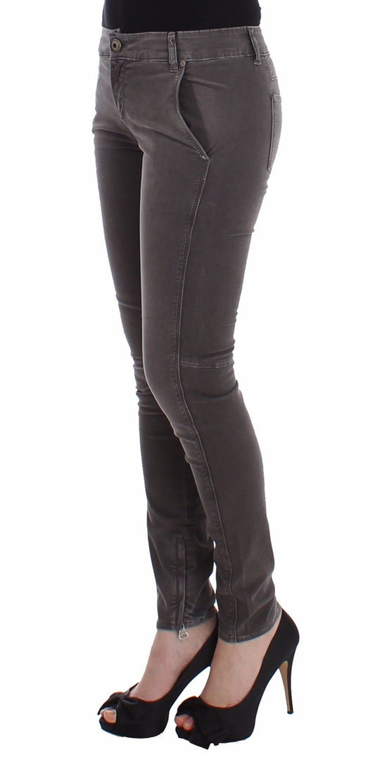 Ermanno Scervino Gray Slim Jeans Denim Pants Skinny Leg Stretch $537.00 Ermanno Scervino Luzworld