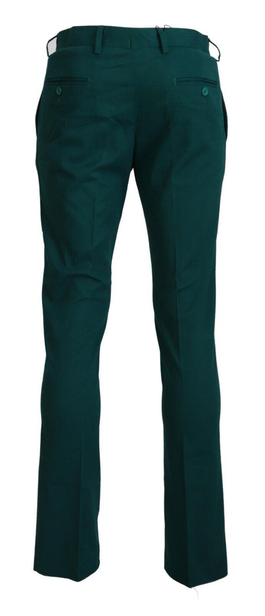 BENCIVENGA Green Straight Fit Men Formal Trousers Pants $272.00 BENCIVENGA Luzworld