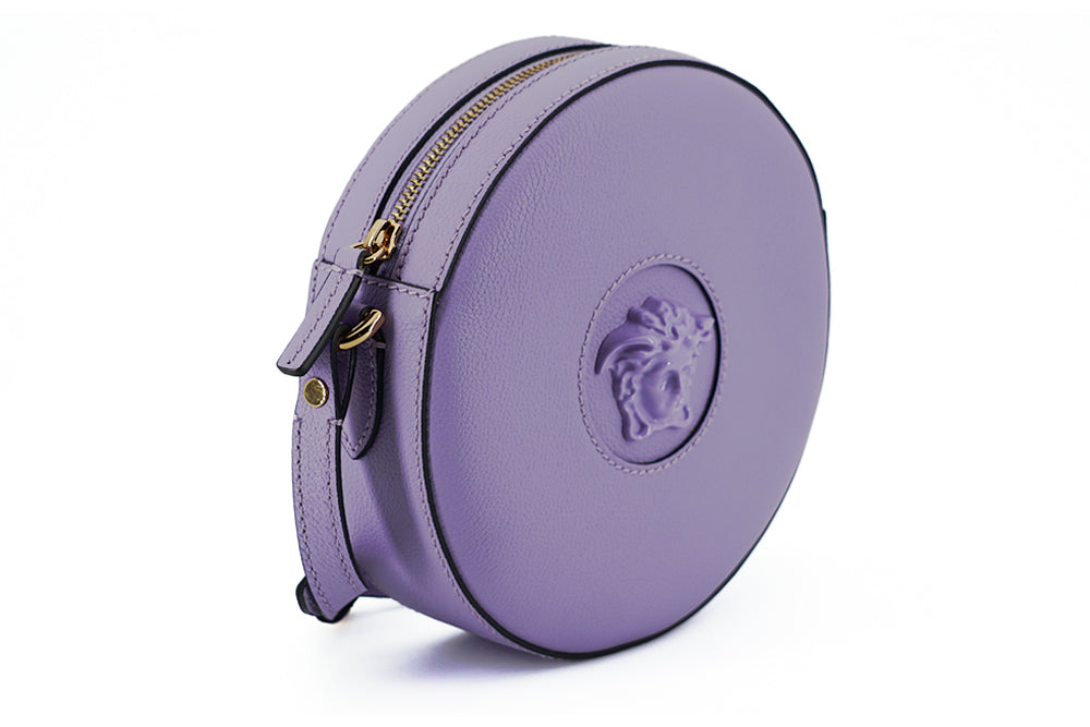 Versace Elegant Purple Round Shoulder Bag $2008.00 Versace Luzworld