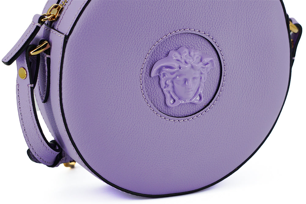 Versace Elegant Purple Round Shoulder Bag $2008.00 Versace Luzworld