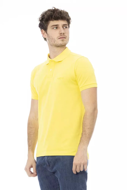 Baldinini Trend Yellow Cotton Men Polo Shirt $177.00 Baldinini Trend Luzworld
