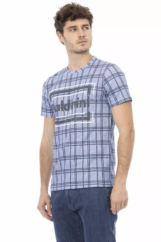 Baldinini Trend Light Blue Cotton Men T-Shirt $163.00 Baldinini Trend Luzworld