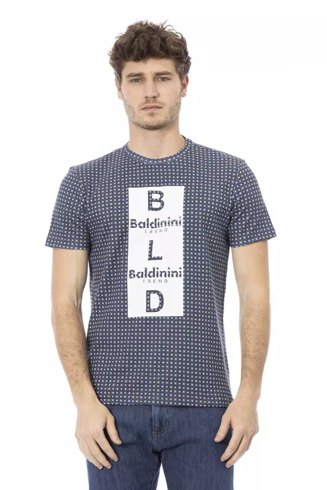 Baldinini Trend Gray Cotton Men T-Shirt $164.00 Baldinini Trend Luzworld