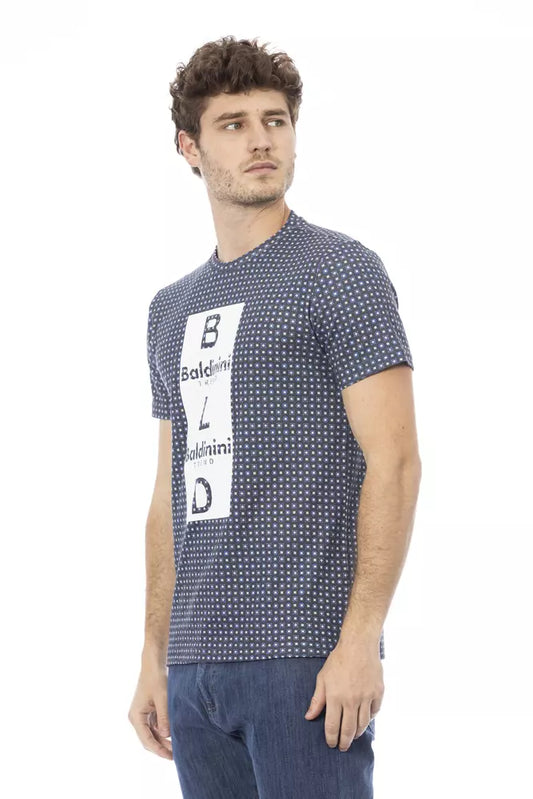 Baldinini Trend Gray Cotton Men T-Shirt $163.00 Baldinini Trend Luzworld