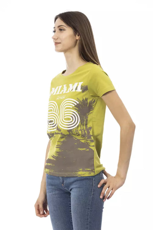 Trussardi Action "Green Cotton Women T-Shirt" $131.00 Trussardi Action Luzworld