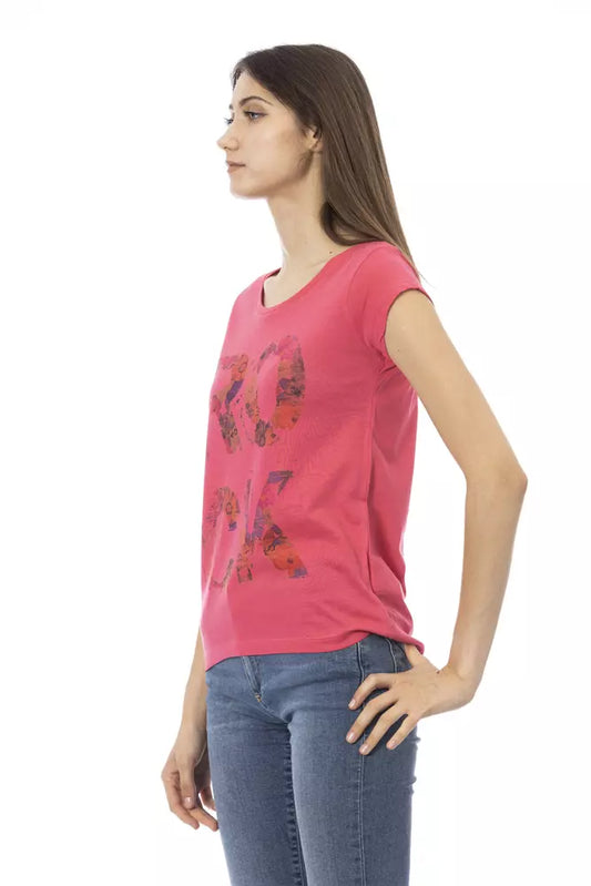 Trussardi Action Multicolor Cotton Women T-Shirt $131.00 Trussardi Action Luzworld