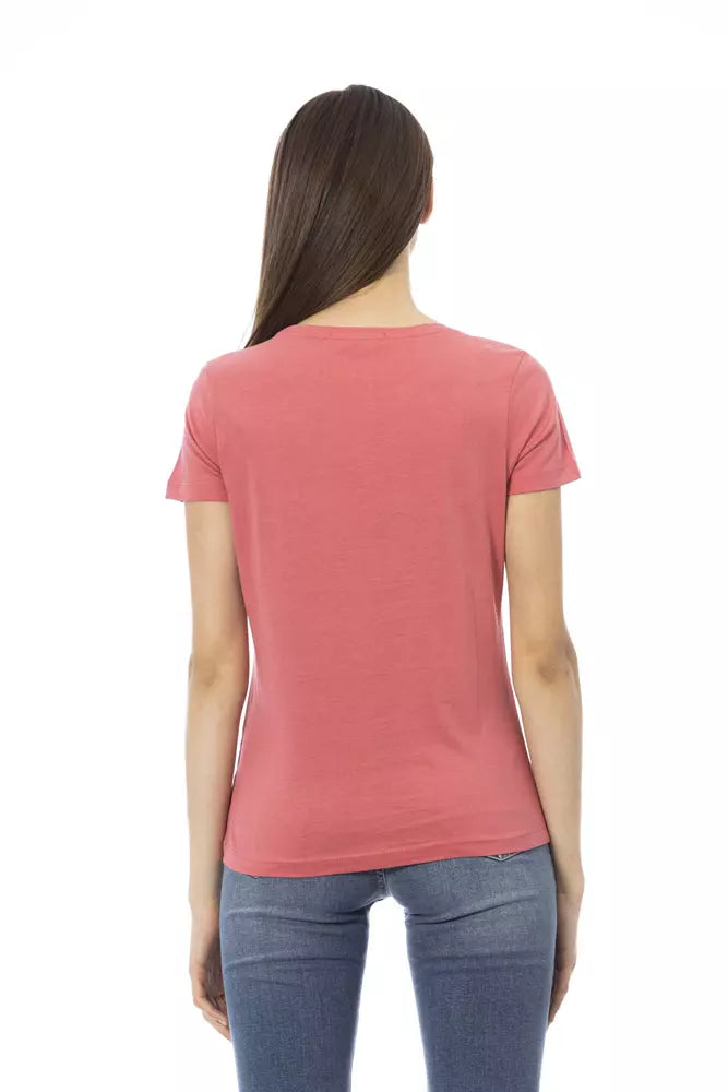 Trussardi Action Chic Fuchsia Short Sleeve Fashion Tee $131.00 Trussardi Action Luzworld