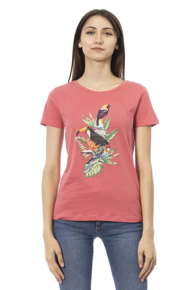 Trussardi Action Multicolor Cotton Women T-Shirt $131.00 Trussardi Action Luzworld