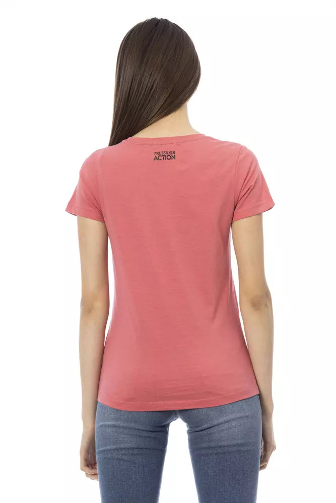 Trussardi Action Multicolor Cotton Women T-Shirt $131.00 Trussardi Action Luzworld