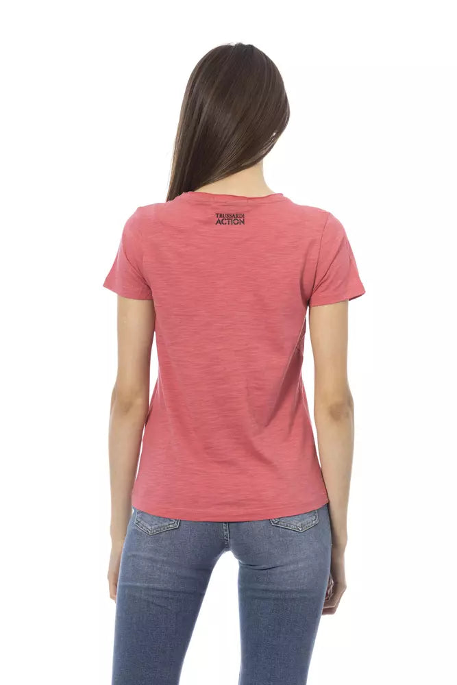 Trussardi Action Multicolor Cotton Women T-Shirt $131.00 Trussardi Action Luzworld
