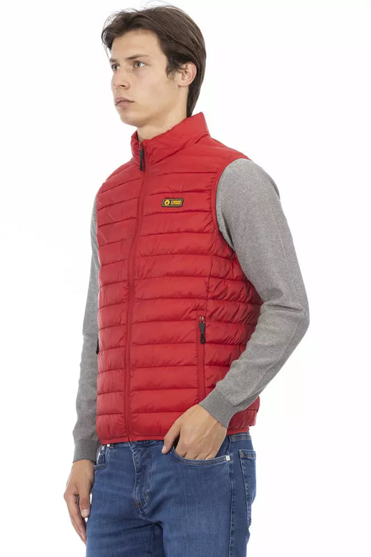 Ciesse Outdoor Red Polyester Men Sleeveless Jacket $259.00 Ciesse Outdoor Luzworld