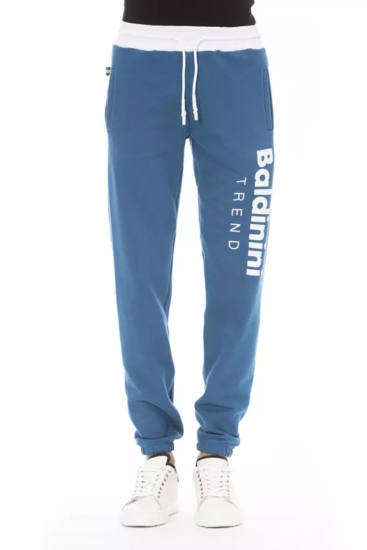 Baldinini Trend Blue Cotton Men's Sport Pant $457.00 Baldinini Trend Luzworld