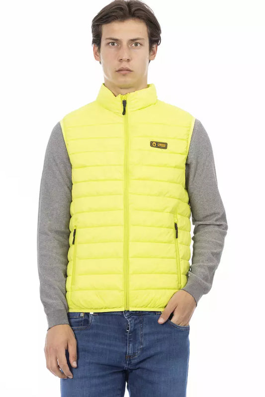 Ciesse Outdoor Yellow Polyester Men Sleeveless Jacket $259.00 Ciesse Outdoor Luzworld