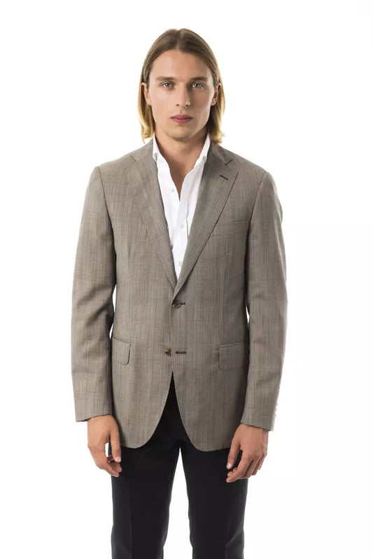 Uominitaliani Gray Wool Men's Blazer $714.00 Uominitaliani Luzworld