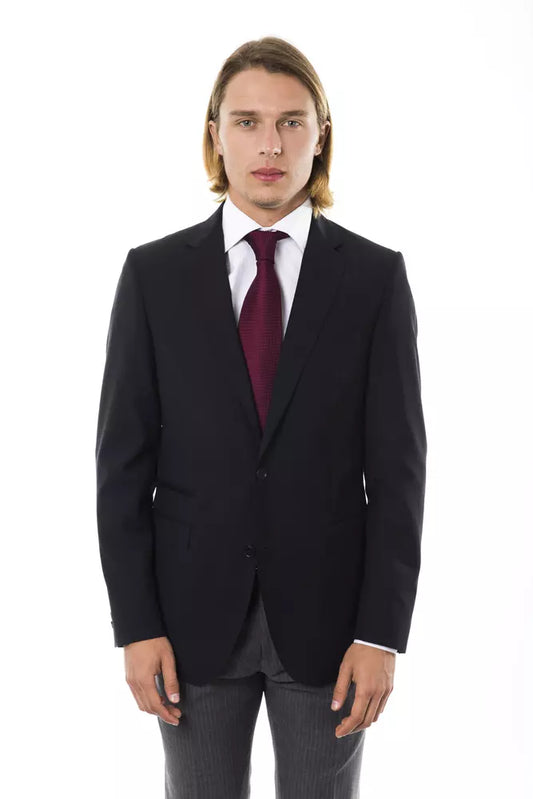 Uominitaliani Black Wool Mens Blazer $714.00 Uominitaliani Luzworld
