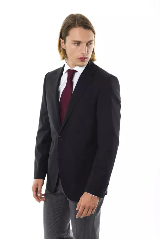 Uominitaliani Black Wool Mens Blazer $714.00 Uominitaliani Luzworld