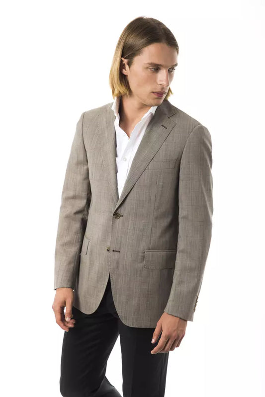 Uominitaliani Gray Wool Men's Blazer $714.00 Uominitaliani Luzworld