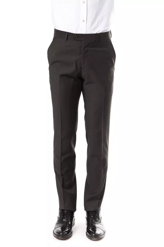 Uominitaliani Gray Wool Men's Suit Pant $215.00 Uominitaliani Luzworld
