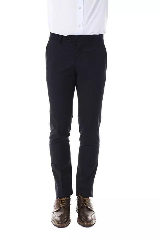 Uominitaliani Gray Wool Men Pant $215.00 Uominitaliani Luzworld