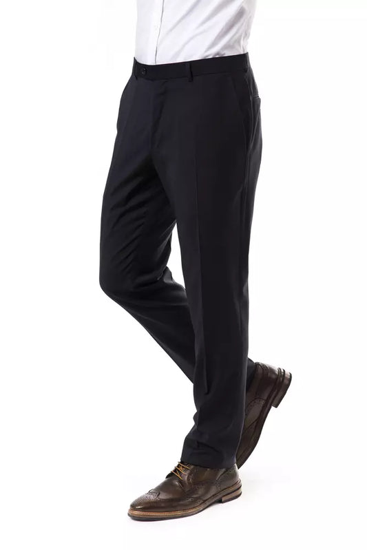Uominitaliani Gray Wool Men's Suit Pant $215.00 Uominitaliani Luzworld
