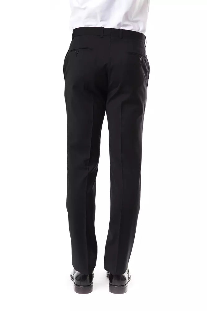 Uominitaliani Gray Wool Men Pants $215.00 Uominitaliani Luzworld