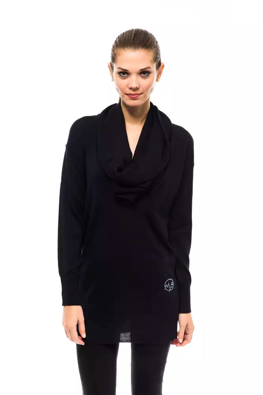 Montana Blu Blue Wool Women Sweater $173.00 Montana Blu Luzworld