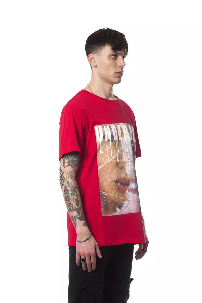 Nicolo Tonetto Red Cotton Men T-Shirt $225.00 Nicolo Tonetto Luzworld