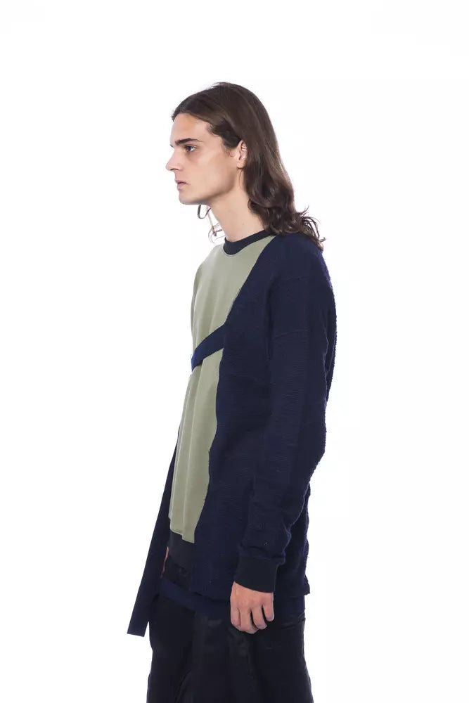 Nicolo Tonetto Army Cotton Men Sweater $648.00 Nicolo Tonetto Luzworld