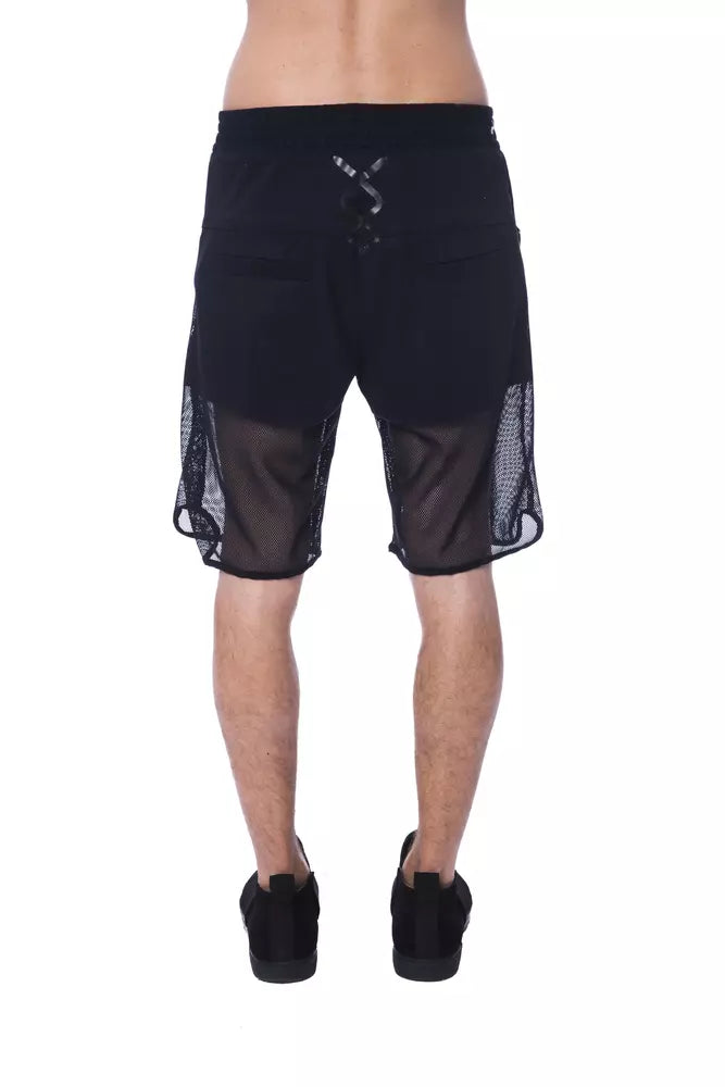 Nicolo Tonetto Black Polyester Men Short $626.00 Nicolo Tonetto Luzworld