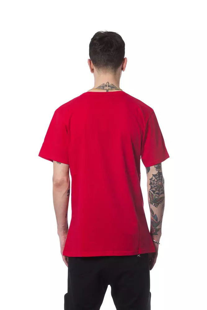 Nicolo Tonetto Red Cotton Men T-Shirt $225.00 Nicolo Tonetto Luzworld