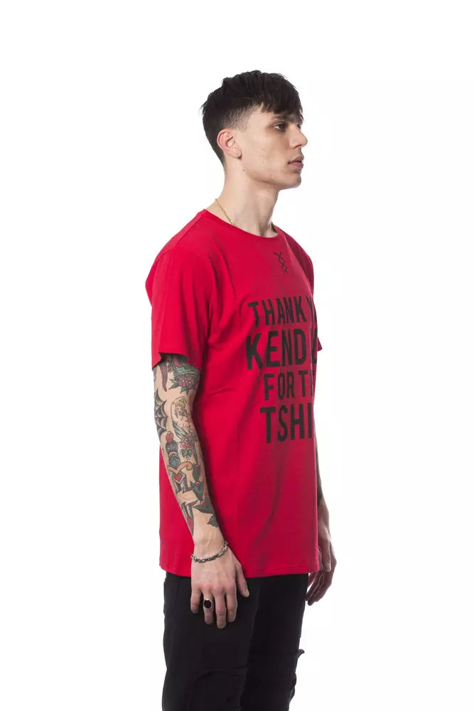 Nicolo Tonetto Red Cotton Men T-Shirt $225.00 Nicolo Tonetto Luzworld